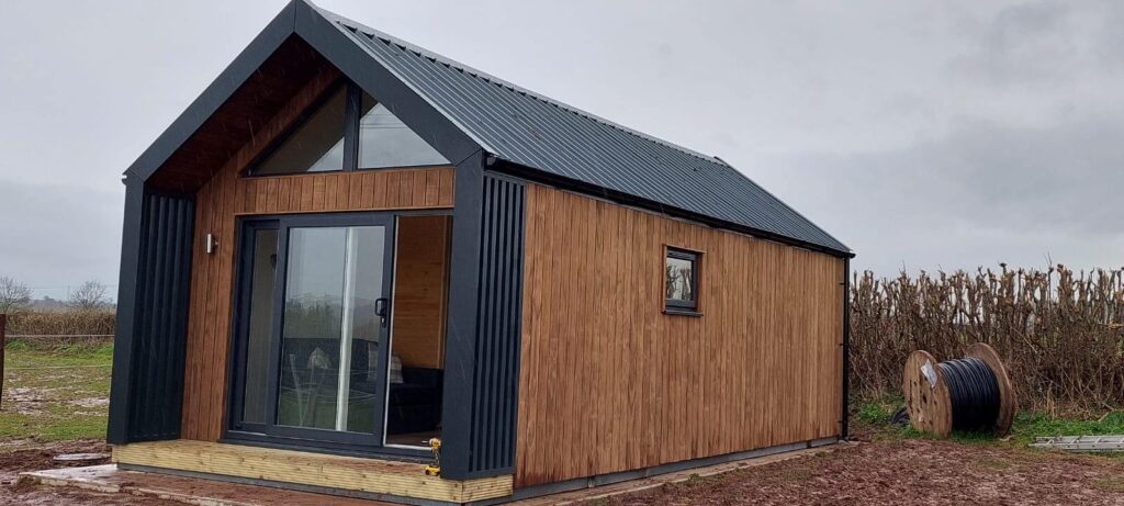 Ex-Show Retreat Pod in its New Home in Ross on Wye Herefordshire